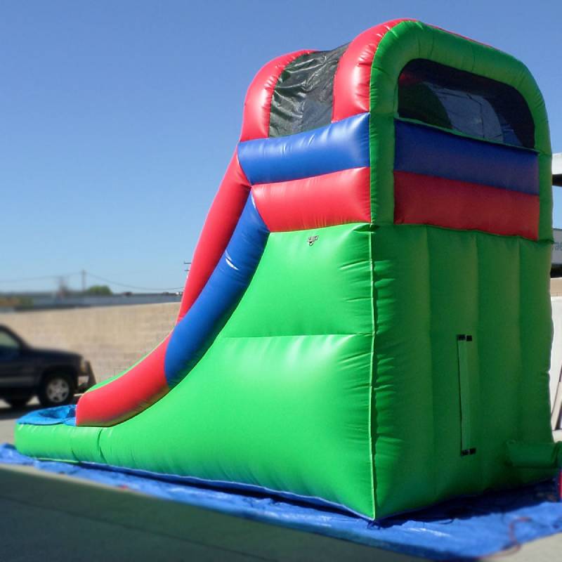 inflatable water slide with pool