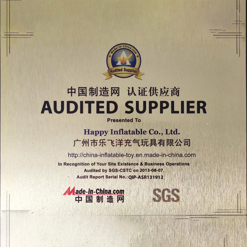 certificado de proveedor auditado por sgs
